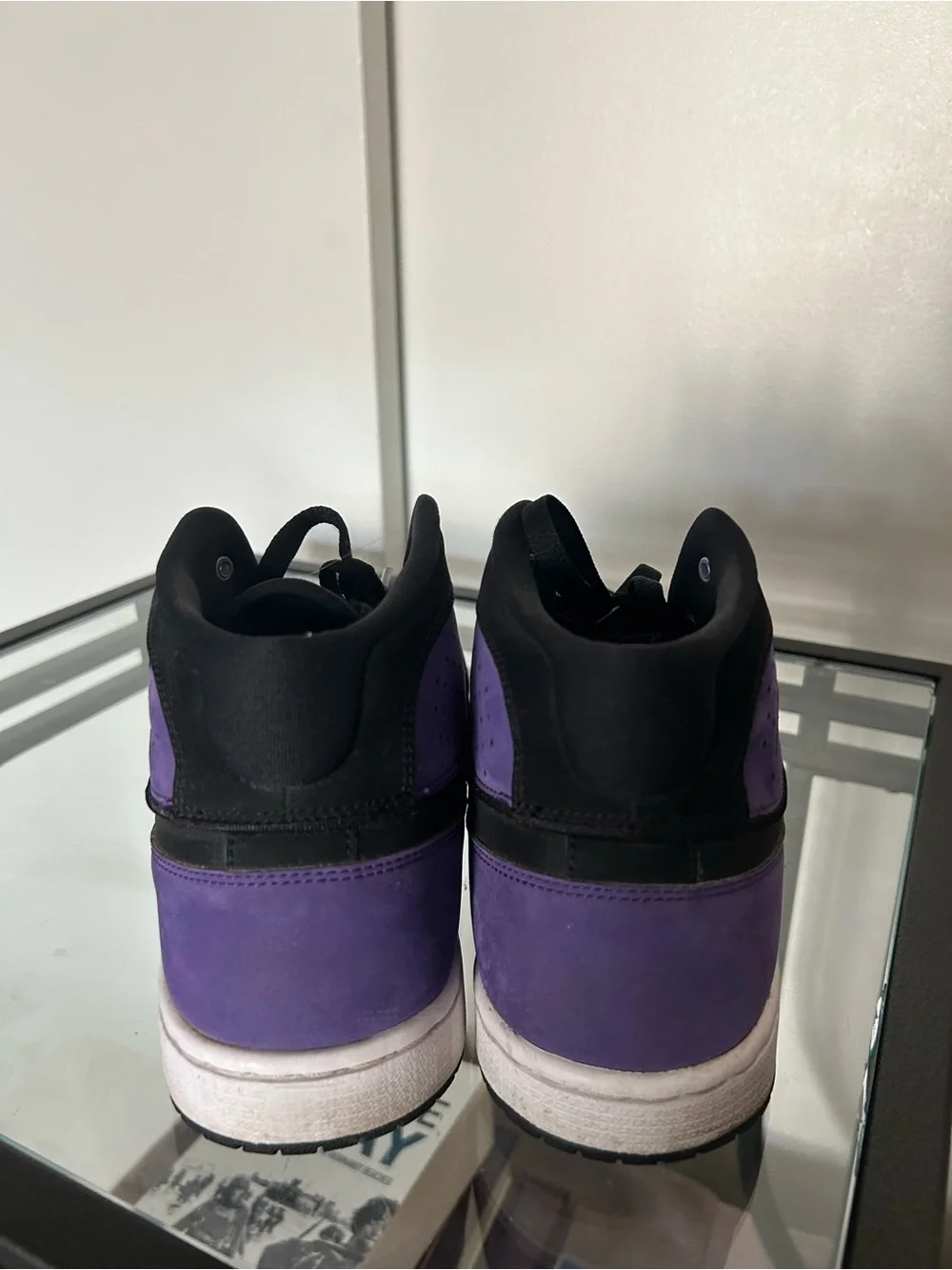 Air Jordan Mid-Top Access Sneakers in Black Court Purple